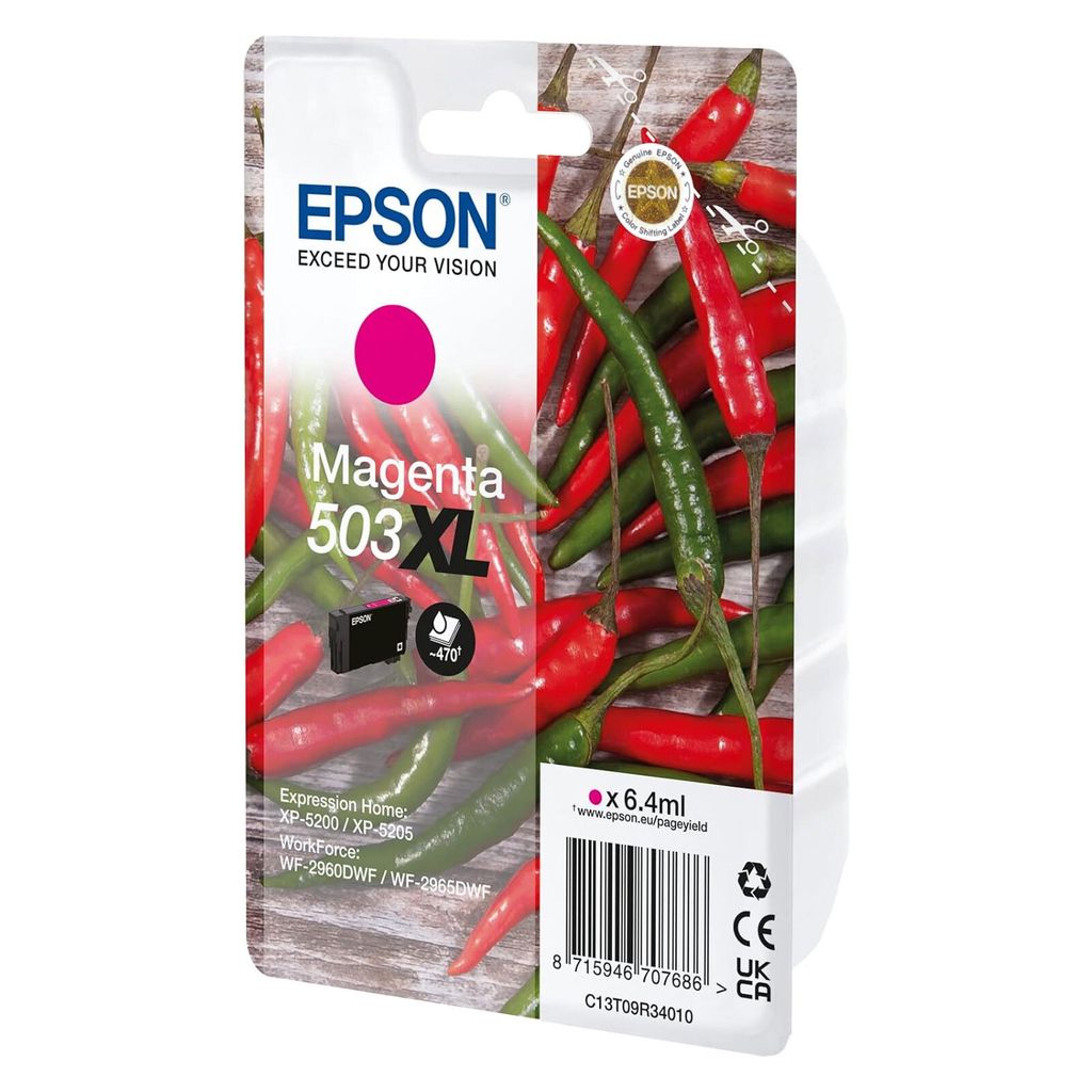 Epson 503XL Chillies magenta Druckerpatrone (C13T09R34010), Produktbild 