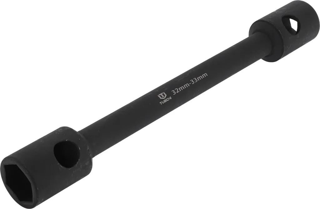 Clé à douille 32mm 33mm durable 400mm, acier chrome noir hexagone