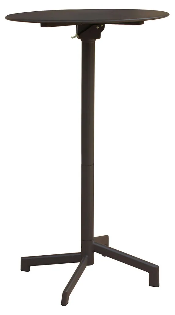 Mange-debout rond en acier Vegas 60 cm, table de bar terrasse DarkGray