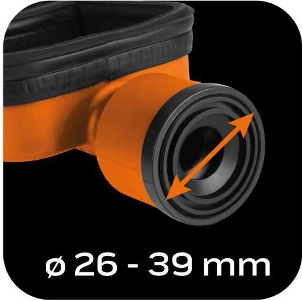 Adattatore per aspirazione polveri per aspirapolvere 70 mm - 5
