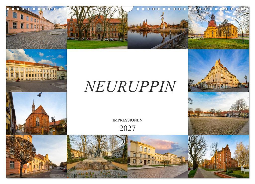 Neuruppin Impressionen (Wandkalender 2027 DIN A3 quer), CALVENDO Monatskalender