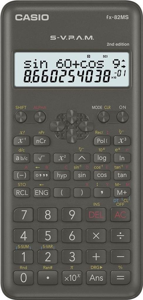 Kalkulator Naukowy Casio Fx-82Ms 10+2 Dig Zdjęcie produktu 