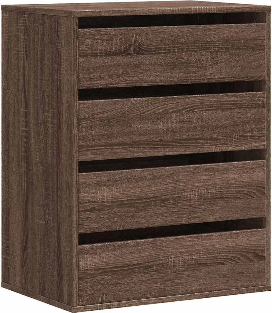 vidaXL Cassettiera Ufficio e Camera Rovere Marrone 60x41x76 cm