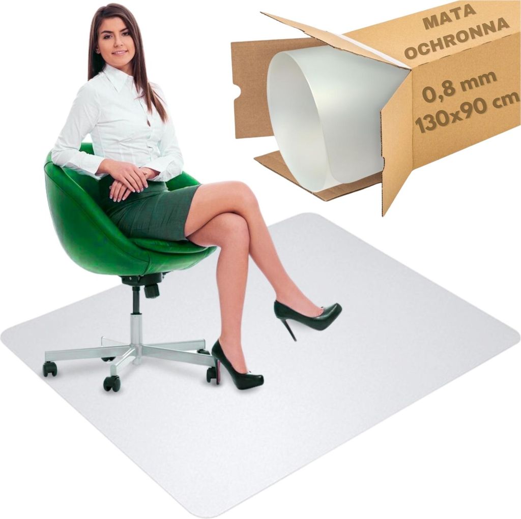 Starke Schutzmatte für unter Stuhl, Sessel, Tisch, Bodenunterlage 130x90