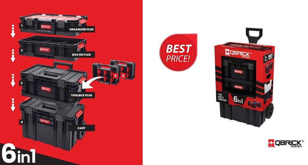 QBRICK SYSTEM TWO CART 6-in-1-Set – Art.-Nr. N2597 Produktbild 