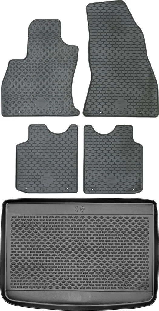 Set Interni Fiat 500L: Tappetini e Vasca Baule di Design