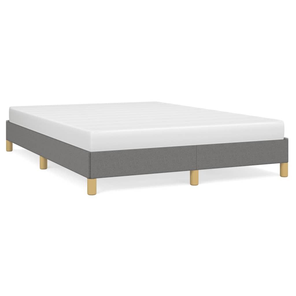 vidaXL Struttura letto senza materasso grigio scuro 140x200 Immagine del prodotto 