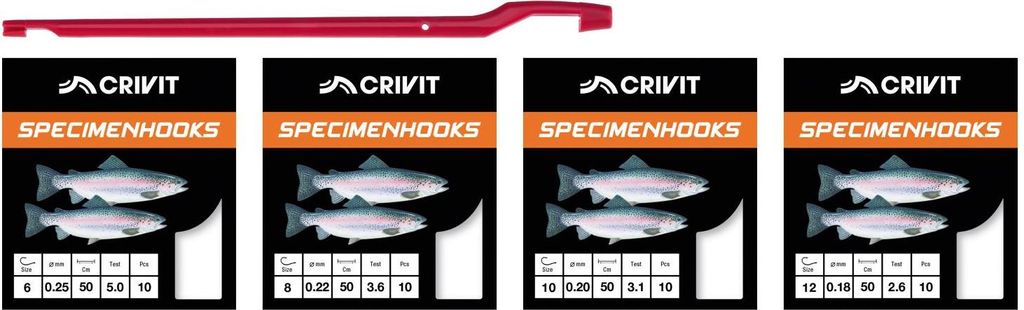 Crivit Angelzubehör angel set geschnitten und gehärtet für Produktbild 