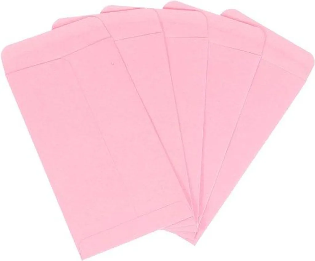 Lot de 50 Enveloppes Invitation Rose Rouge 8,9x16,5 cm pour Mariage