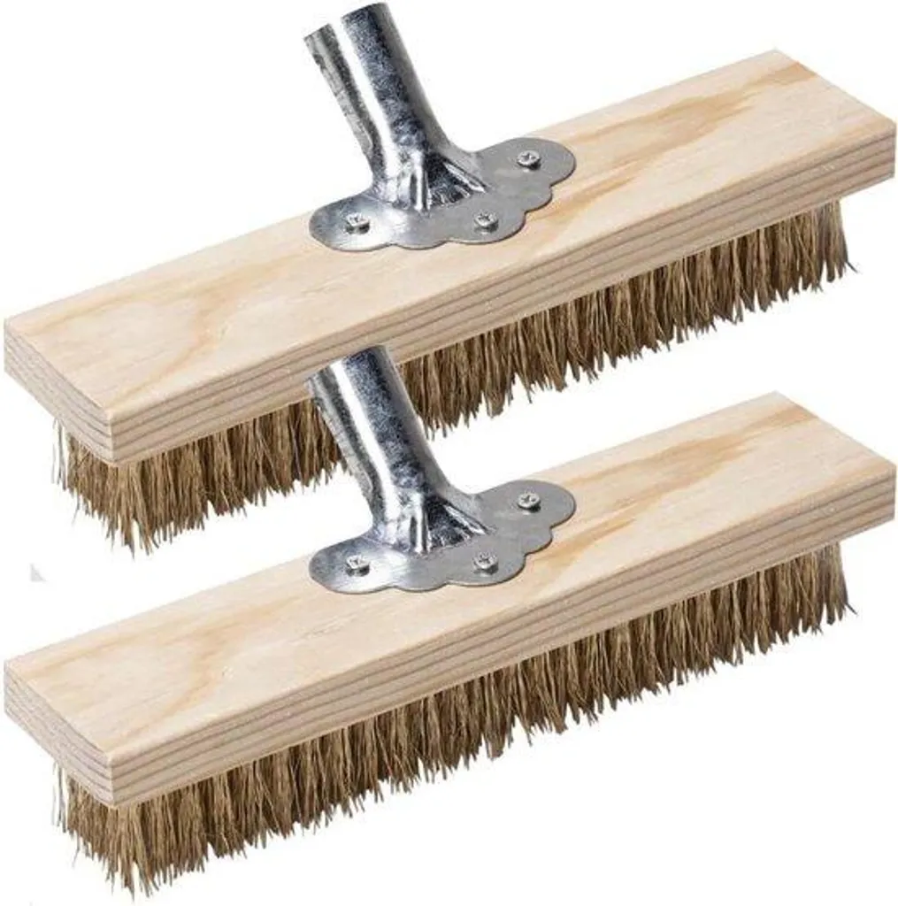 Brosse métallique 30 cm en acier renforcé - Pack de 2 pour sols urbains
