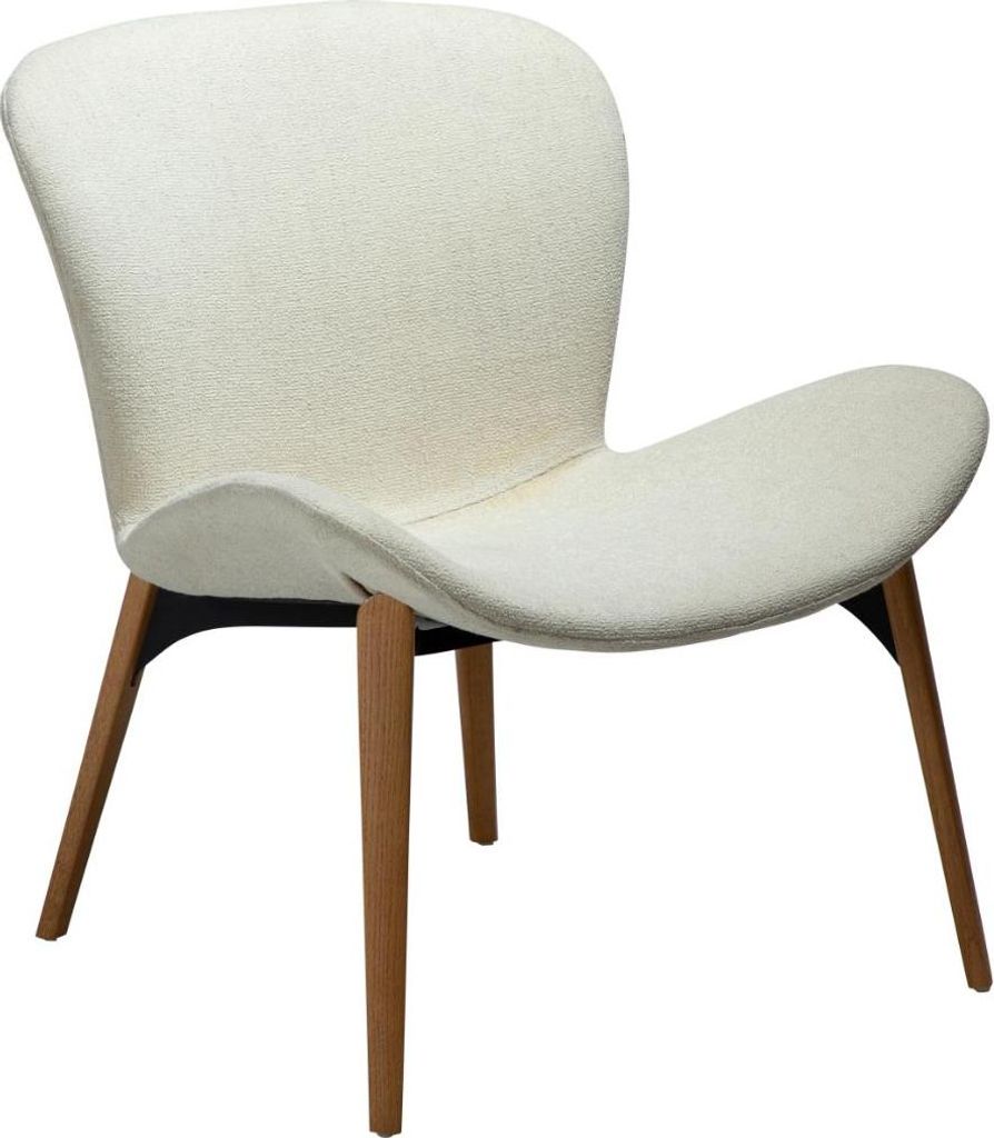 Paragon Dan-Form Sessel Bouclé weiß.