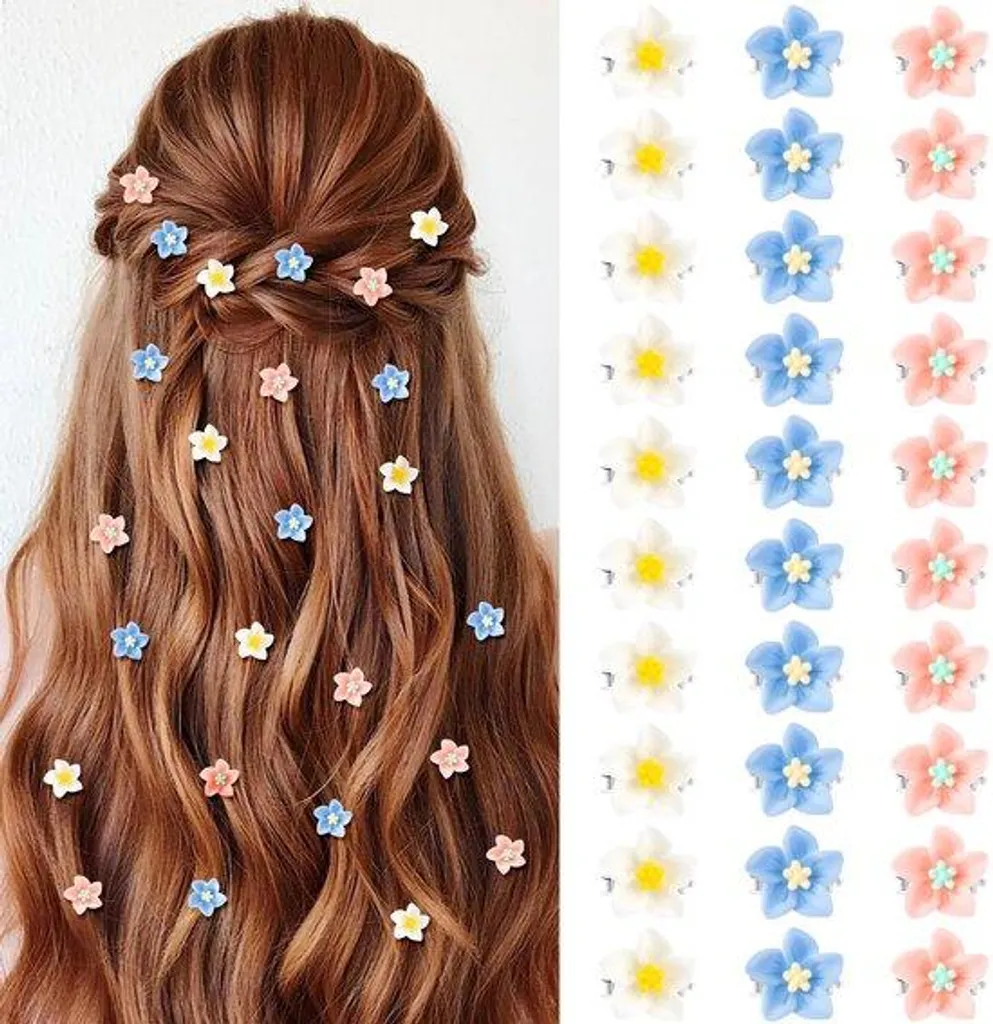 Barrettes cheveux pour occasions spéciales et quotidien lot de 30 mini