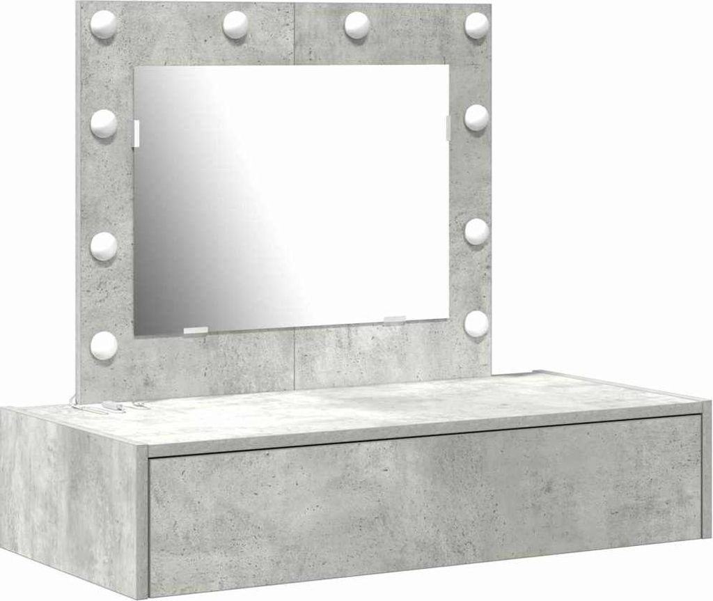Schminktisch mit Schubladen Grau 83 x 40 x 70 cm Holzwerkstoff