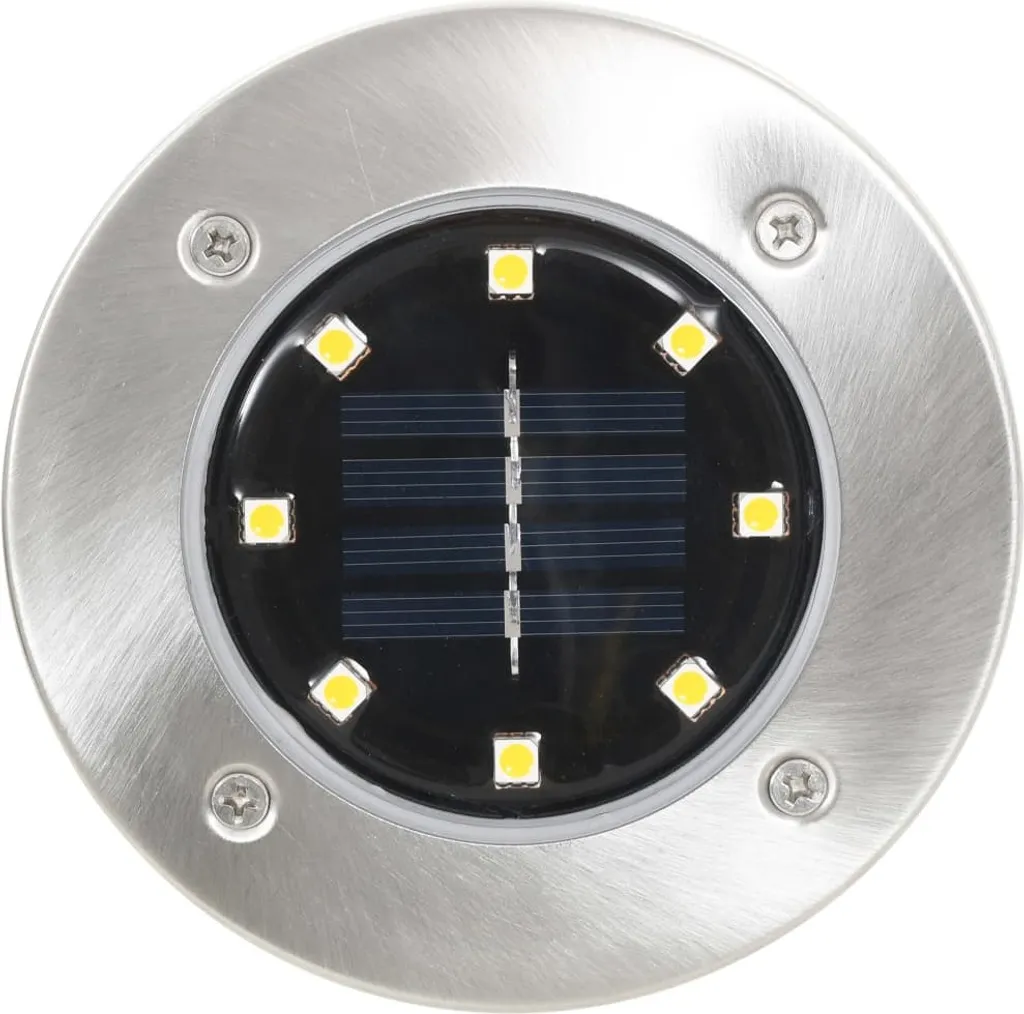 vidaXL Lampes Solaires de Sol 8 pcs LED RGB Éclairage Extérieur Design