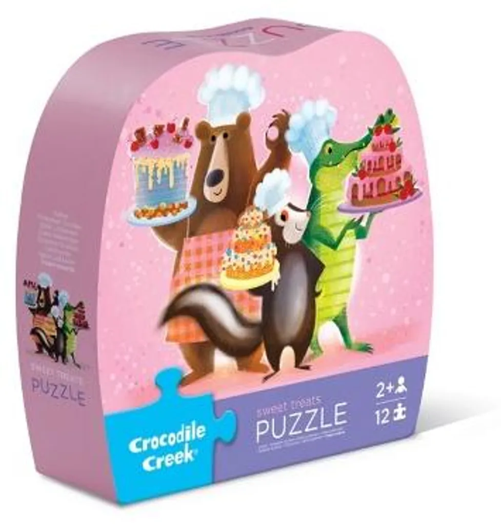 Puzzle éducatif Sweet Treats 12 grandes pièces Crocodile Creek coloré