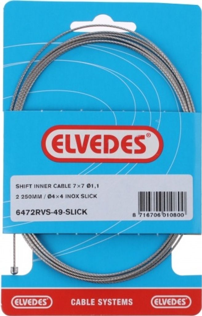 ELVEDES Schaltinnenzug "49 strands slick" Niro Produktbild 