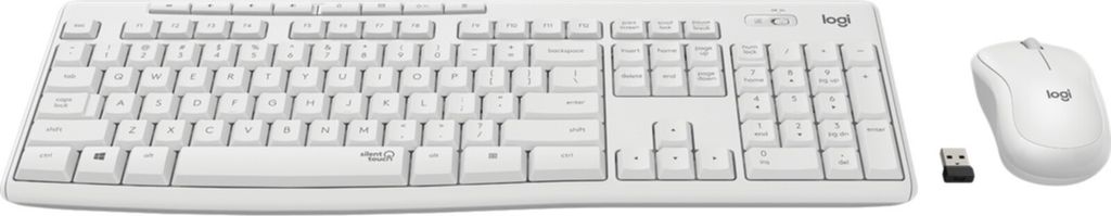 Logitech MK295 Silent grauweiß Wireless Combo Produktbild 