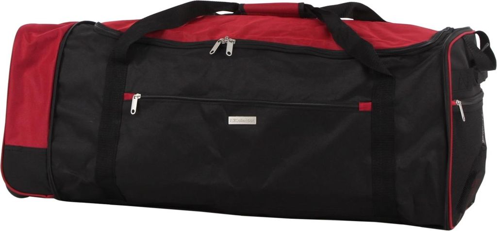 Reisetasche auf Rollen Rochester Schwarz Rot NTK-Collection Produktbild 