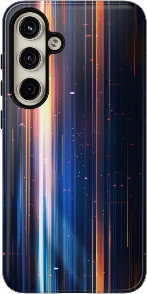 Leuchtende Lichtstrahlen im Hochformat – Hülle Kompatibel mit Samsung Galaxy S24 Plus