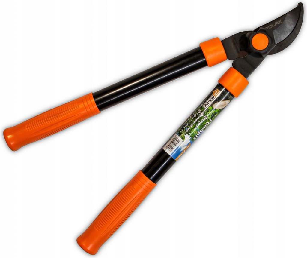 Polax Astschere 390 mm – 70 mm Rundklinge aus gehärtetem 55HRC-Stahl, ergonomische Stahlgriffe, Schneiddurchmesser bis 30 mm, Gartenschere manuell