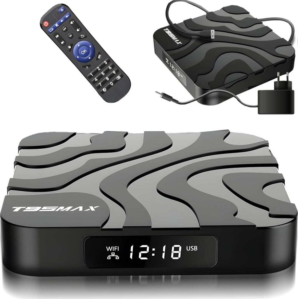 Smart Tv Box Android 9 64Bit 6K Wifi 802.11N Hdr + Pilot Zdjęcie produktu 