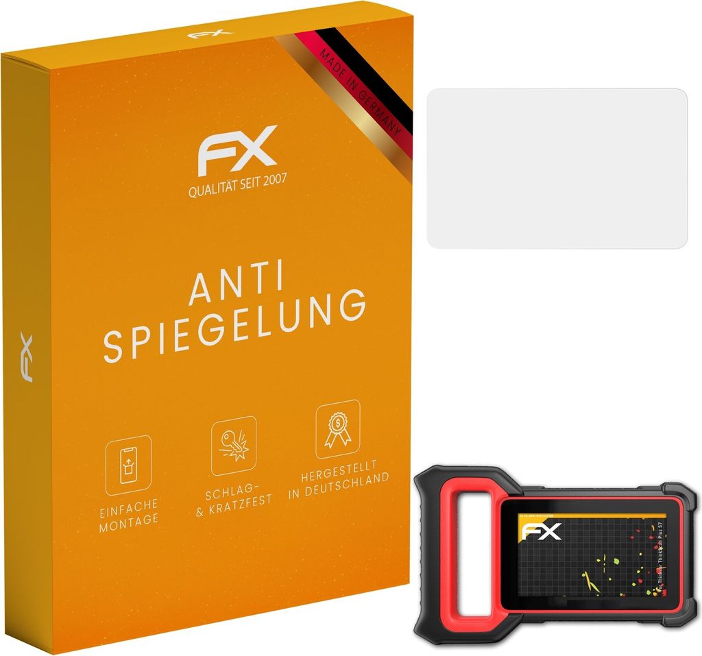 atFoliX FX-Antireflex 2x Schutzfolie kompatibel mit Thinkcar ThinkScan Plus S7 Displayfolie