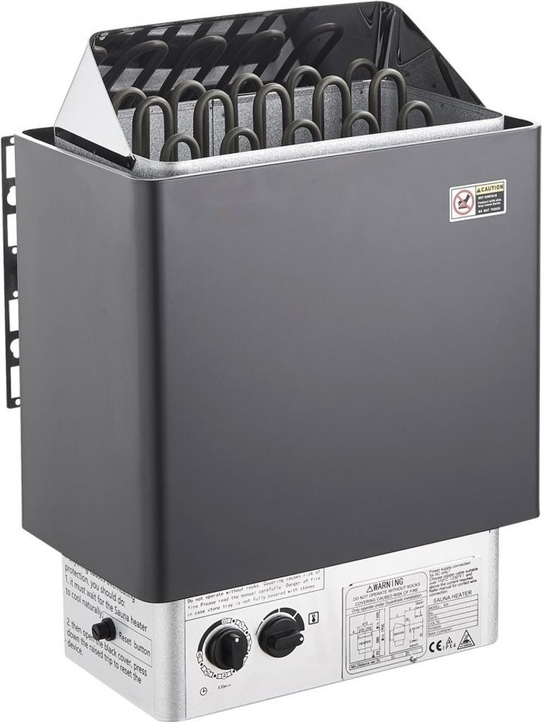 8kW Saunaofen für 8-12m³ - Saunaheizung mit Spa - Integrierte Steuerung und Timer