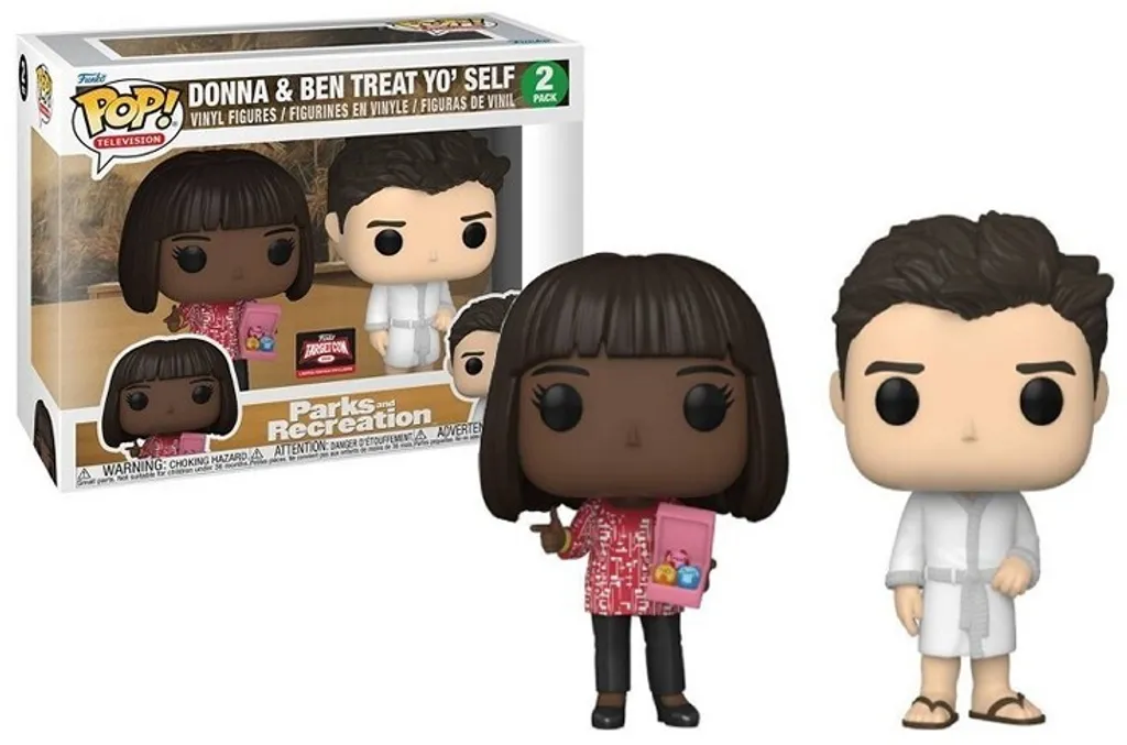 Figurines de Collection Funko POP Parks and Rec Donna et Ben 2-Pack