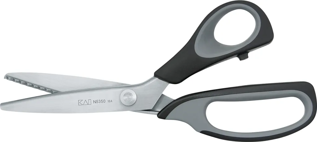 Ciseaux cranteurs 200mm KAI N5350-P pour découpe textile et bords zigzag