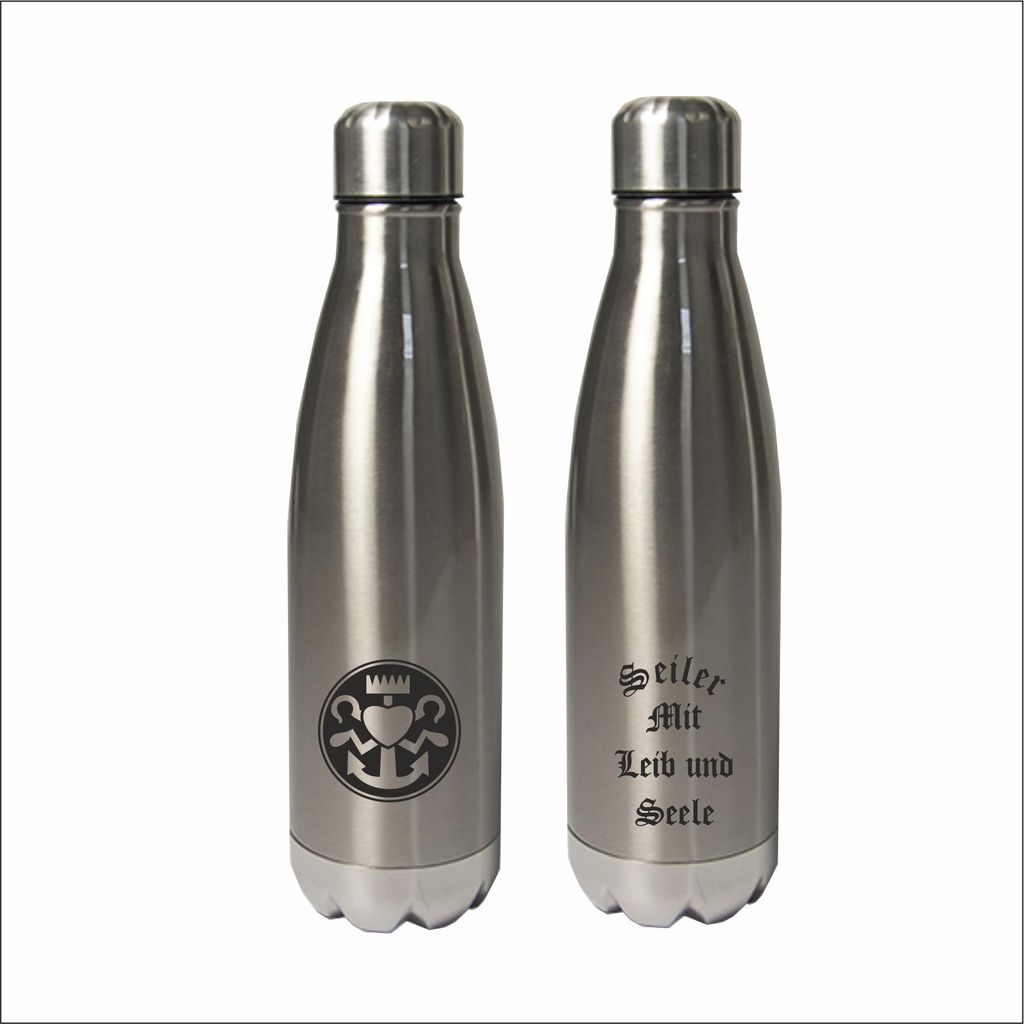 Thermosflasche "Günther" mit Logo Seiler Nur Gott steht über uns