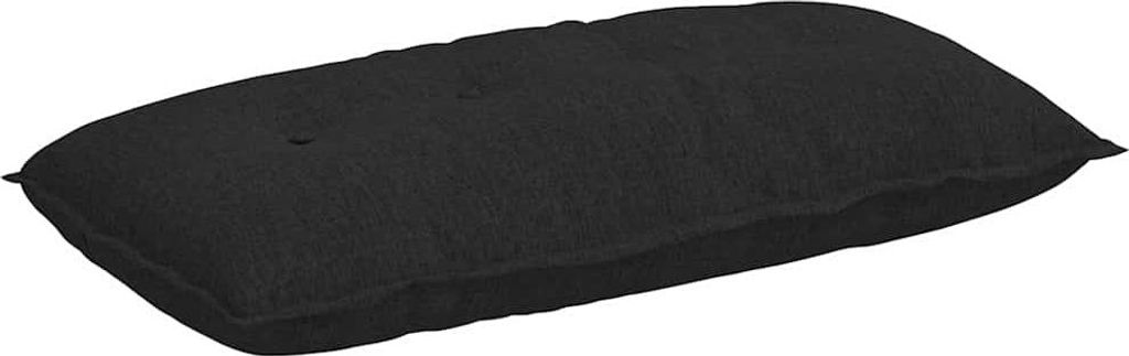 vidaXL Rückenkissen Schwarz 100 x 19 x 50 cm Stoff