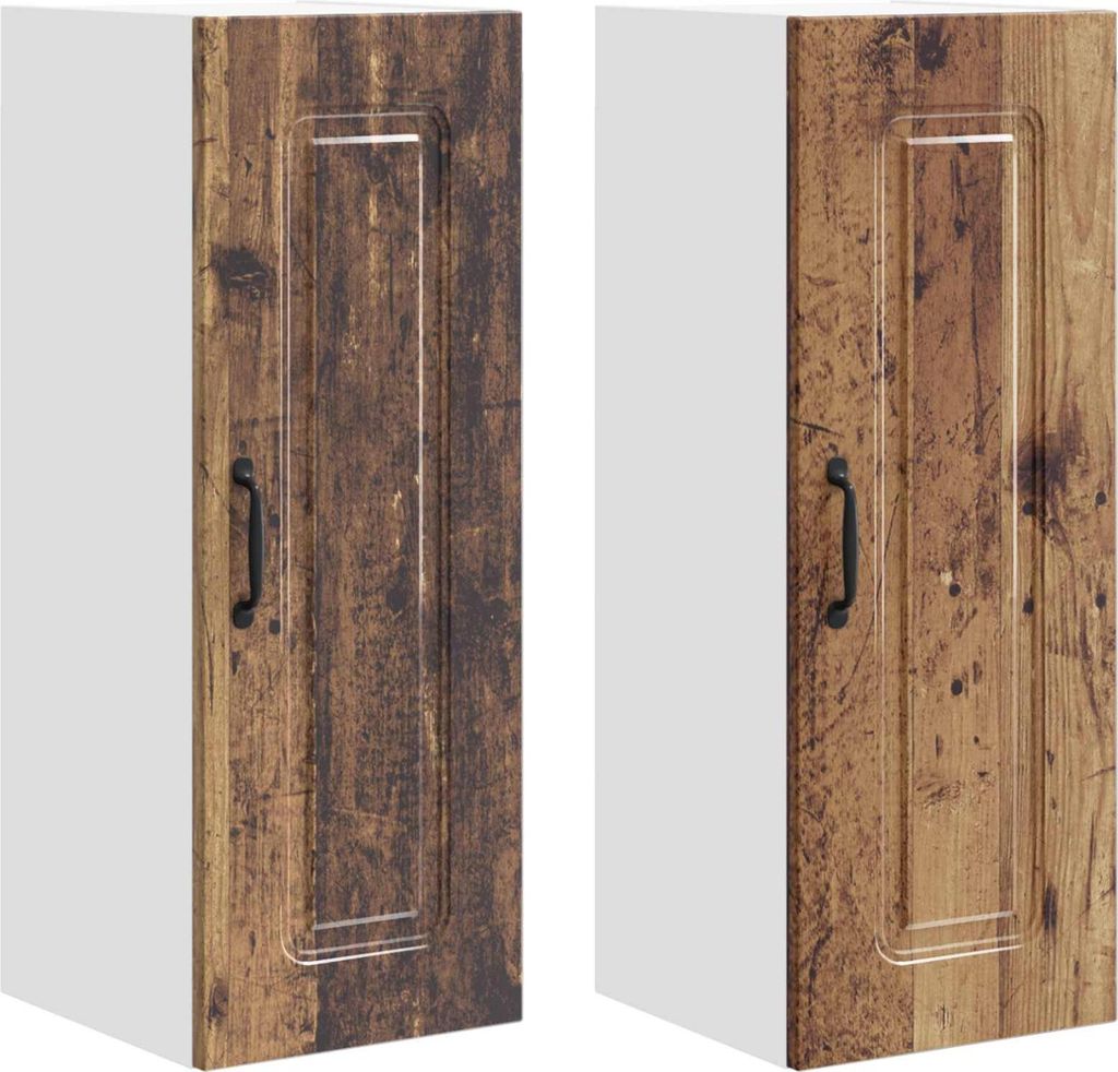 Küchenschrank mit Speicher Kalmar 2 pcs Altholz 30 x 31 x 80 cm