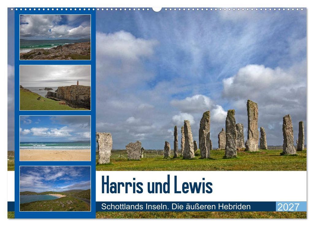 Harris und Lewis - Schottlands Inseln. Die äußeren Hebriden (Wandkalender 2027 DIN A2 quer), CALVENDO Monatskalender