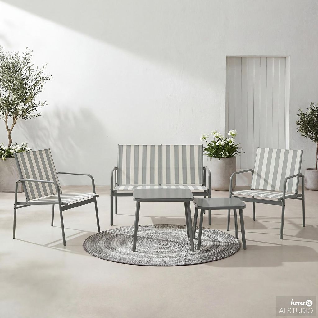 home24 Sitzgruppe - 5-teilig - Stahl Produktbild 