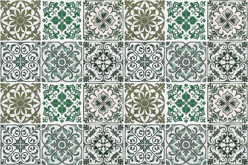 Fliesenaufkleber 10×10 cm – 24 Stück – Selbstklebend – Wasserfest – Pflegeleicht – Hitzebeständig – Für Küche & Bad – Florale un...