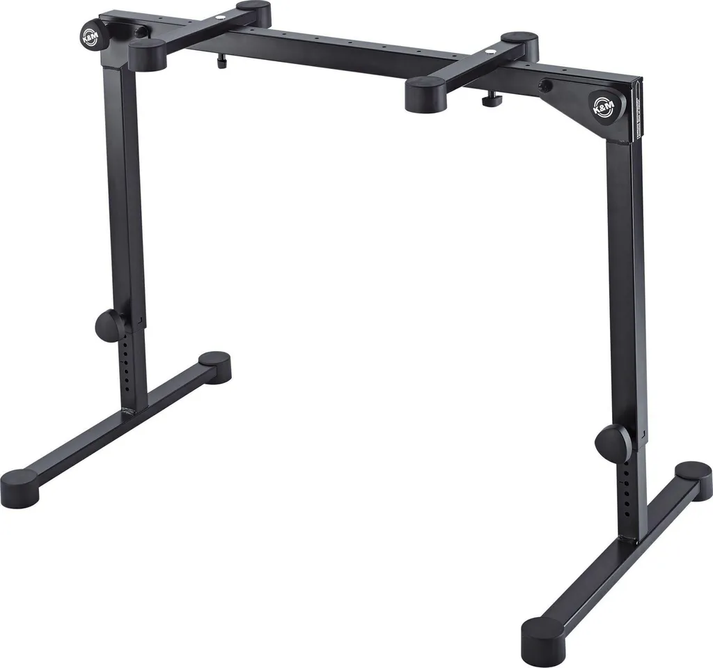 K&M 18820 Omega Pro Table pour clavier robuste et support pliable noir