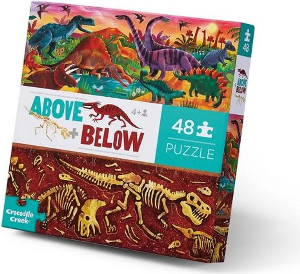 Puzzle 48 pièces dinosaures pour activité éveil et calme dès 4 ans
