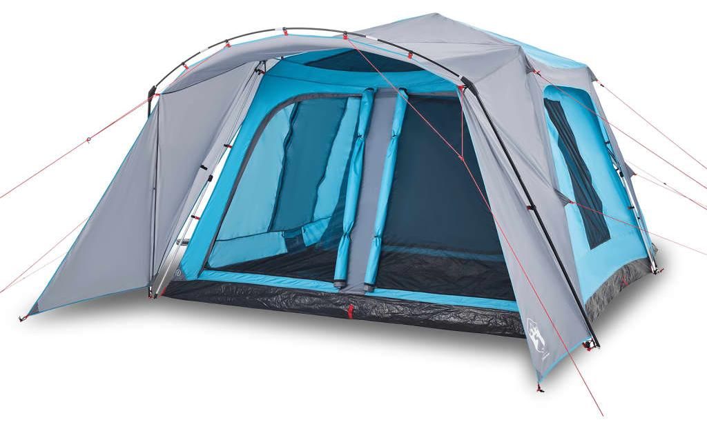 vidaXL Familienzelt mit Vorzelt 9 Personen Blau Quick Produktbild 