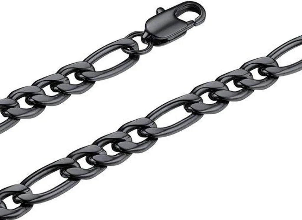 Grosse chaîne gourmette homme et garçon, bijou acier robuste de 45 à 75 cm