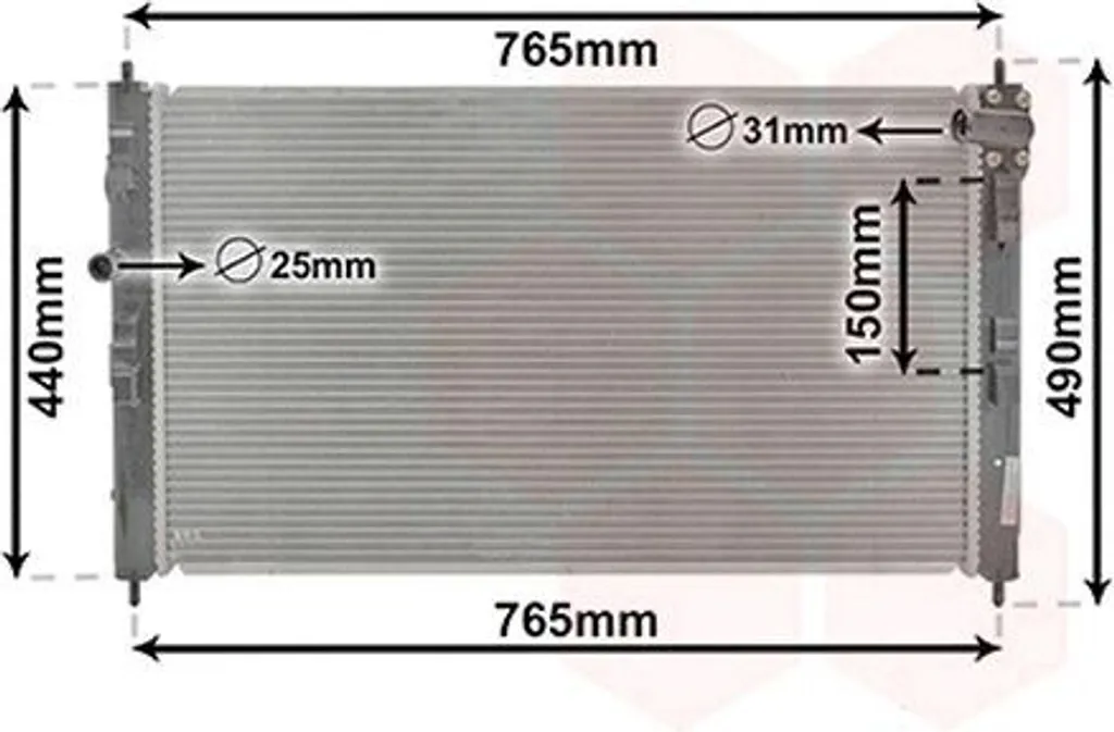 Radiateur Moteur Anti-Surchauffe pour Peugeot 4008 et Mitsubishi ASX