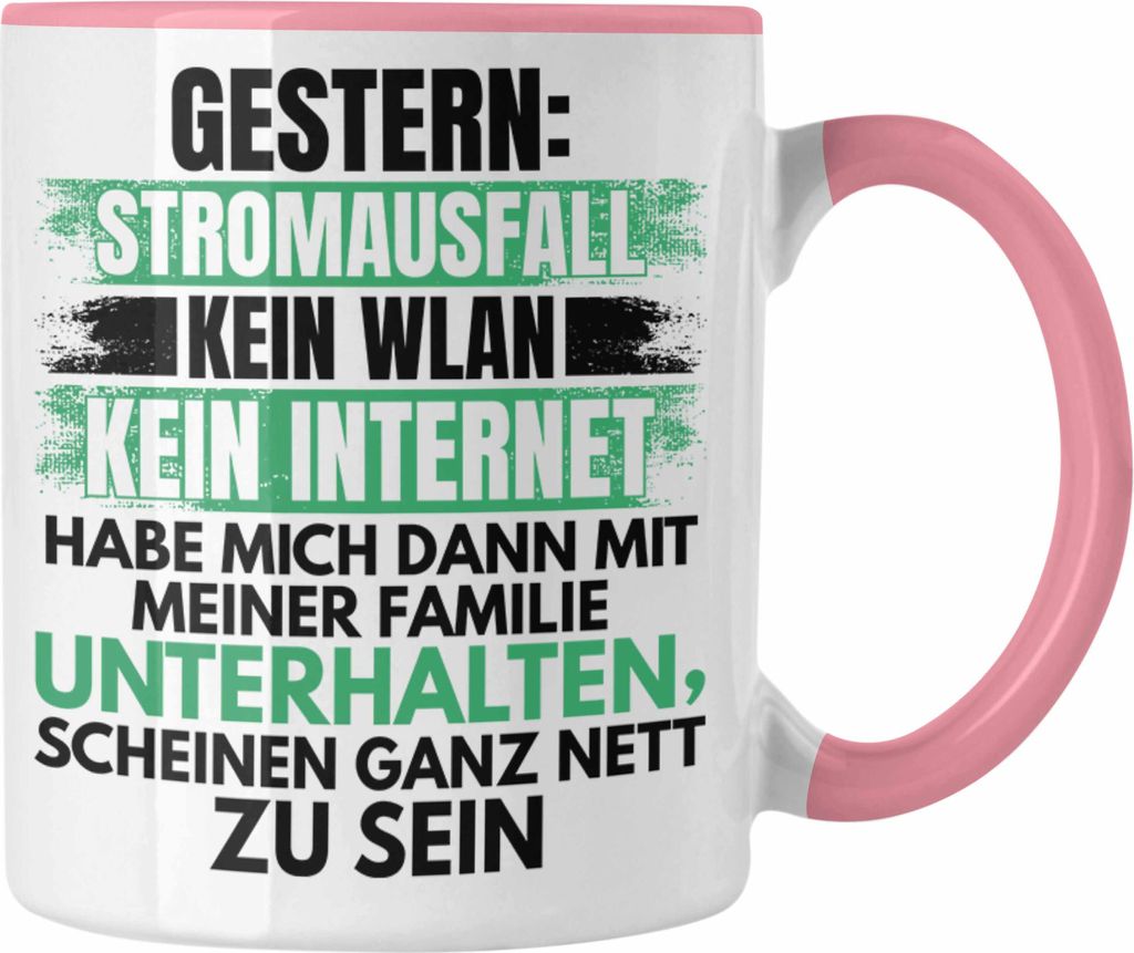 Trendation - Lustige Gamer Tasse Zocker Geschenk Gamer Gamergirl Geschenkidee Geburtstag (Rosa)