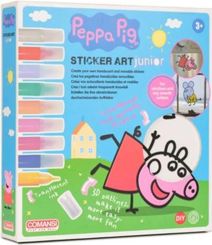 Acquista Peppa Pig Sticker Art Junior: Kit Adesivi Riutilizzabili 3D