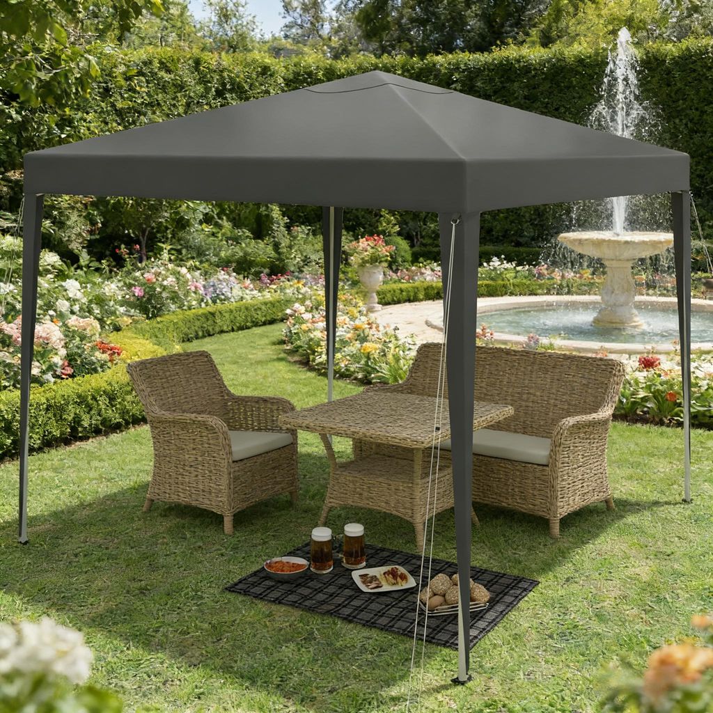 Pop-Up Partypavillon mit Tragetasche – Gazebo & Dachzelt für Outdoor, tragbar & modern (nur Pavillon)