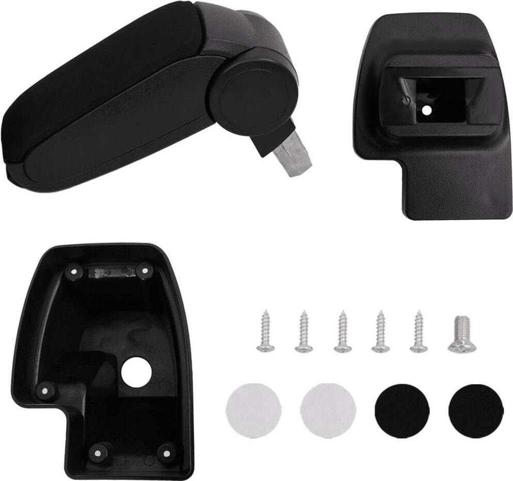 Auto-Armlehne Schwarz 15x35x(33-49,5) cm ABS