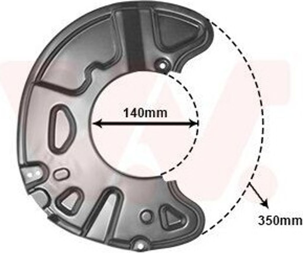 VAN WEZEL 3097372 - OE 2044211220 Ankerblech, Vorderachse rechts für C-Klasse (S204), CLS (C218), E-Klasse (W212), E-Klasse (C207), E-Klasse (S212...