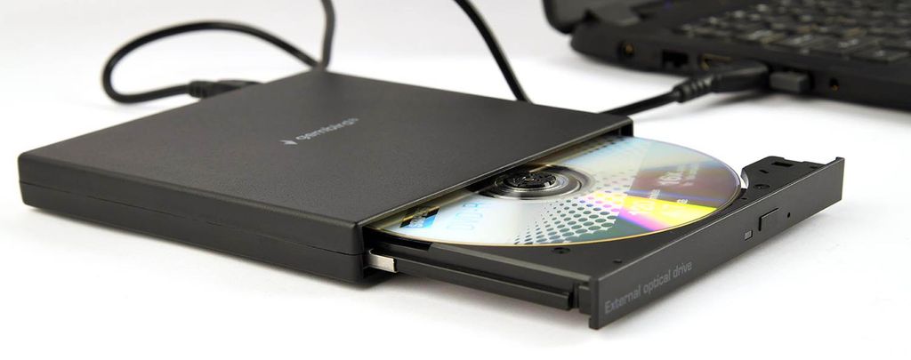 Gembird Externe USB DVD Laufwerk - Kompakt und Universell