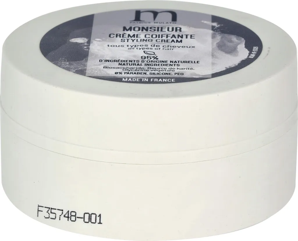 Crème Coiffante Homme P. Mulato 50 ml - Soin Fixateur Cheveux Courts