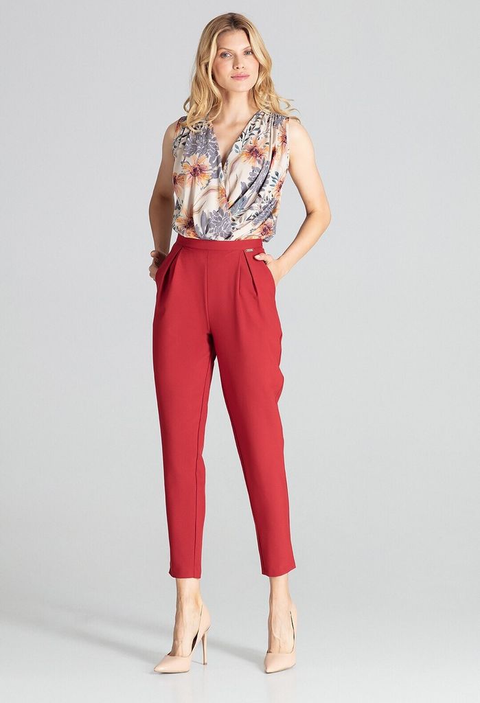 Figl Elegante Hosen für Frauen Phekin bordo XL