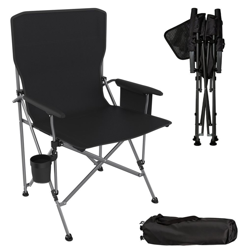 JOIEYOU Angelstuhl Klappbar Outdoor mit Becherhalter & Produktbild 