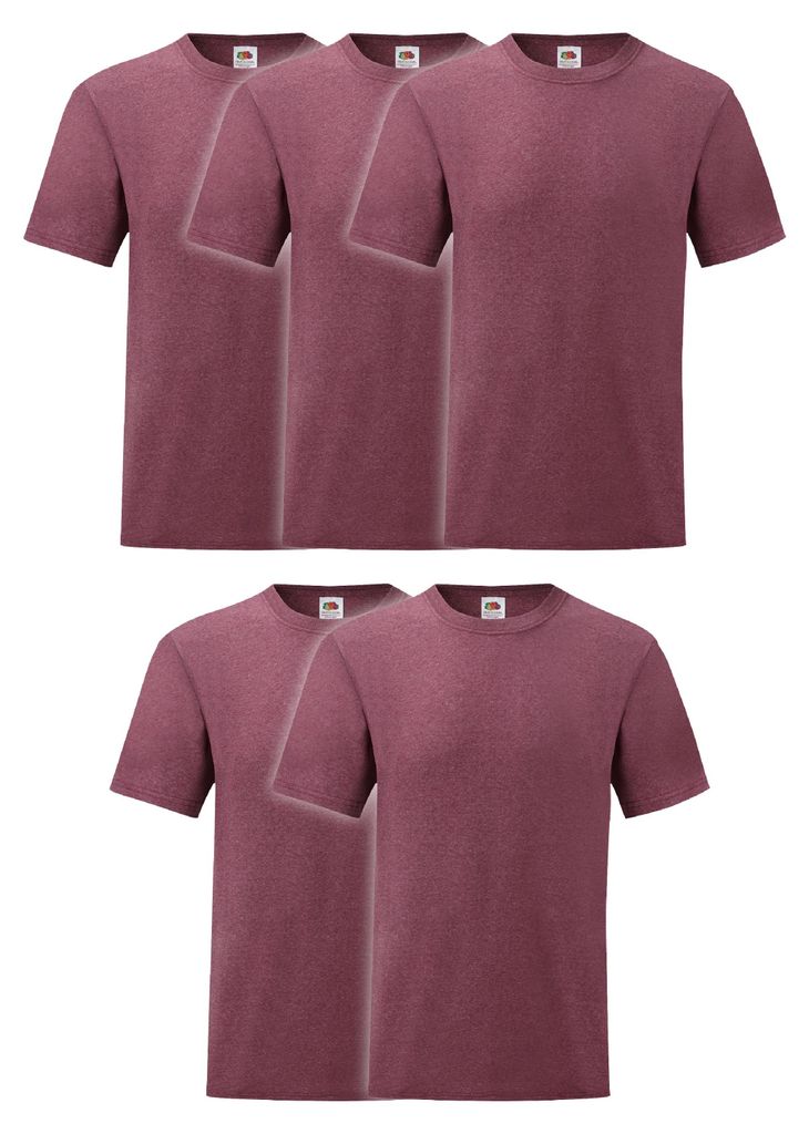 5er Pack Fruit of the Loom Valueweight T-Shirt + GRATIS Produktbild 